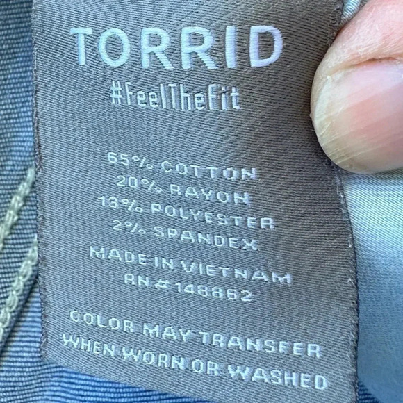 Torrid Bombshell straight leg ankle Jeans midrise stonewash 90s casual plus size - Picture 10 of 11